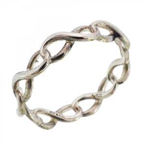 Tiffany Infinity Narrow Ring, Silver 925, Size 12.5, Women's